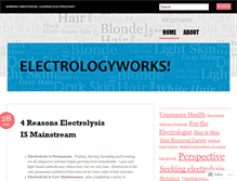 Tablet Screenshot of electrologyworksnow.com